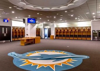 NFL Miami Dolphins Locker room