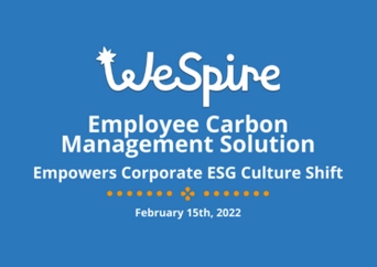 Cover image for WeSpire's Employee Carbon Management Solution Press Release