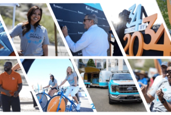 Collage of images from Cox Enterprises's 34 x 2034 Roadshow 